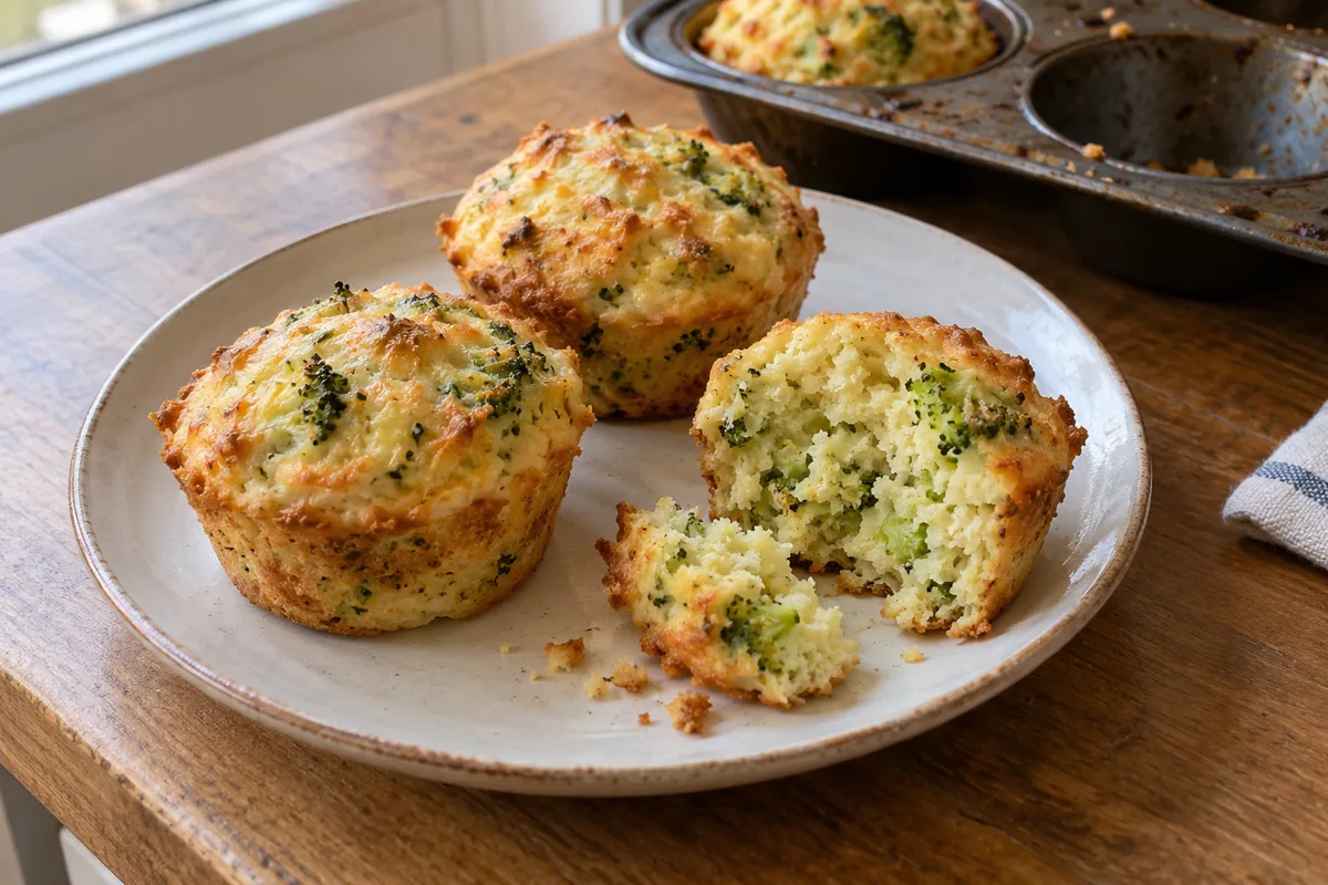 Kleine Brokkoli-Käse-Muffins