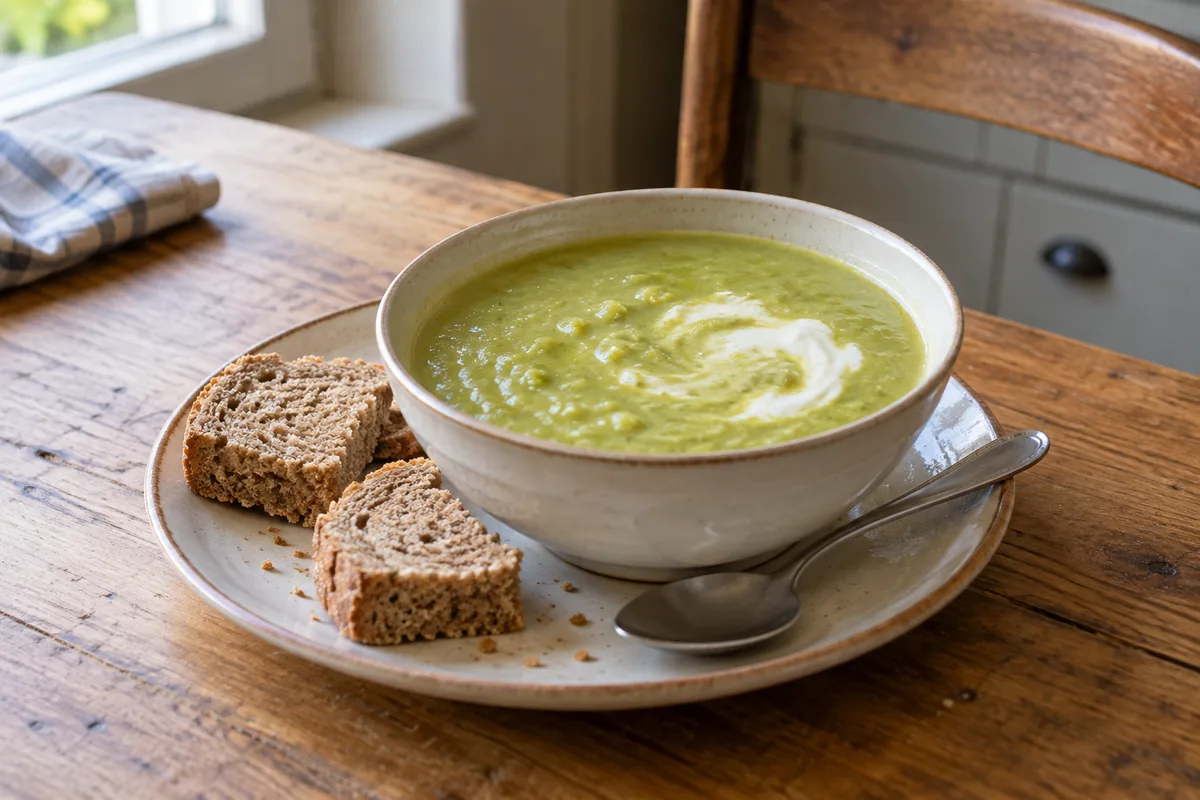 Cremige Erbsen-Kartoffel-Suppe