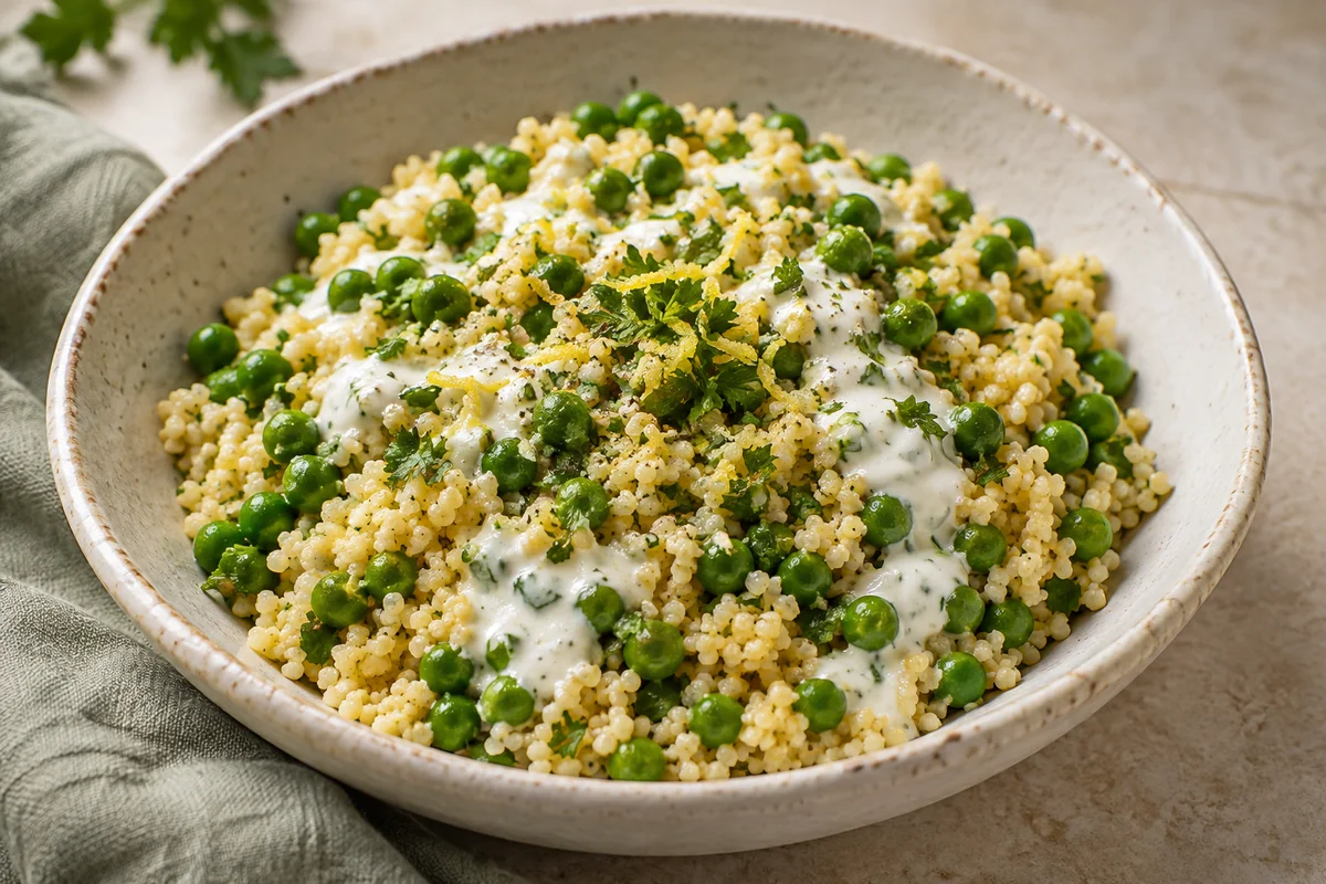 Creamy pea millet