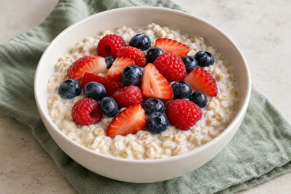 Overnight berry oats