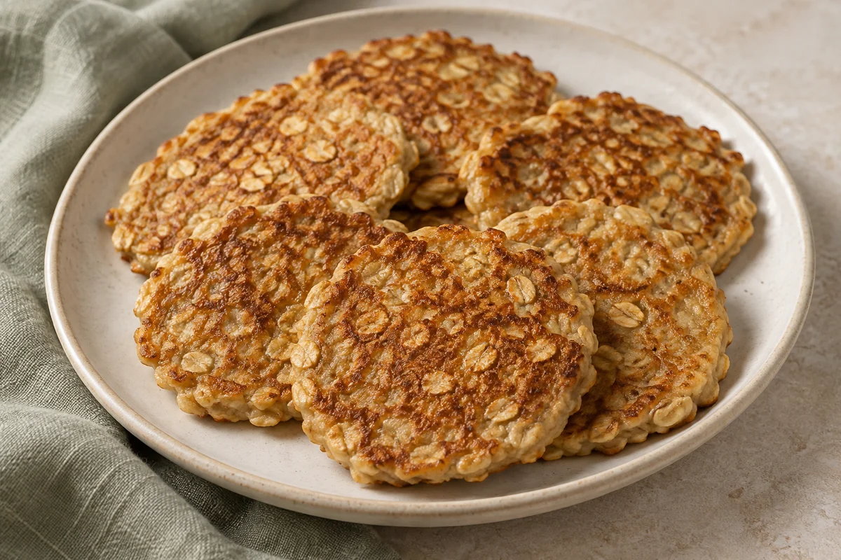 Little banana oat pancakes